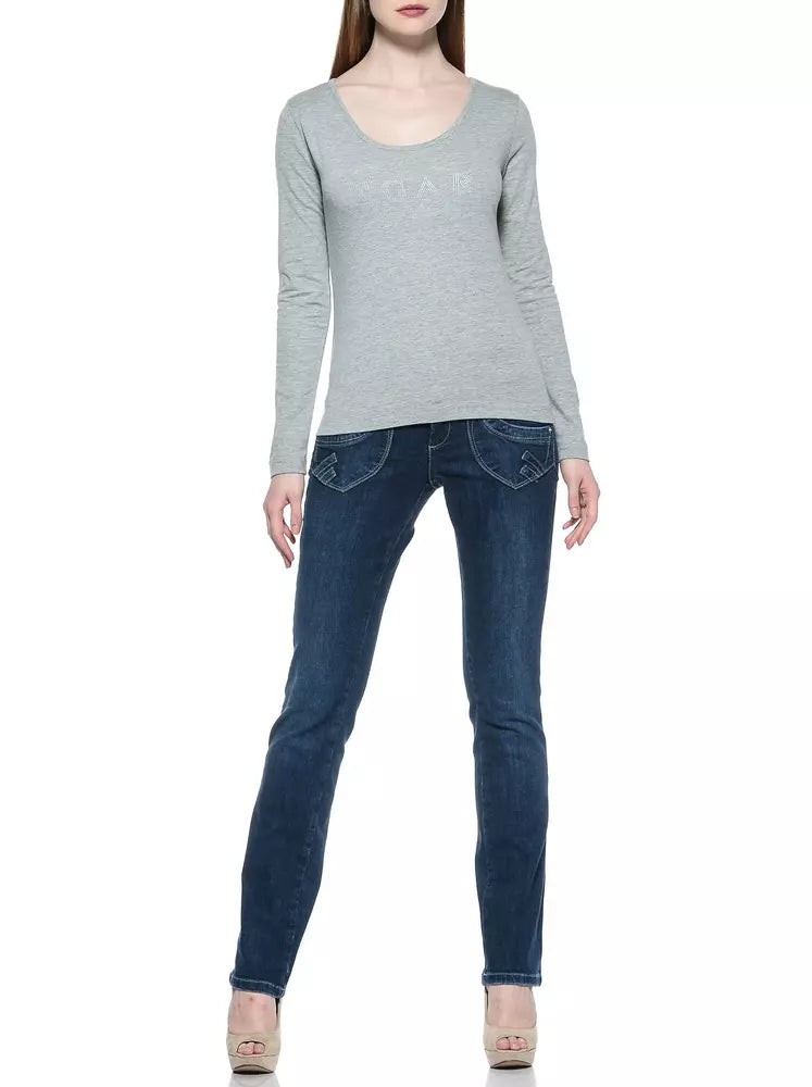 Ungaro Fever Blaue Baumwolljeans für Damen