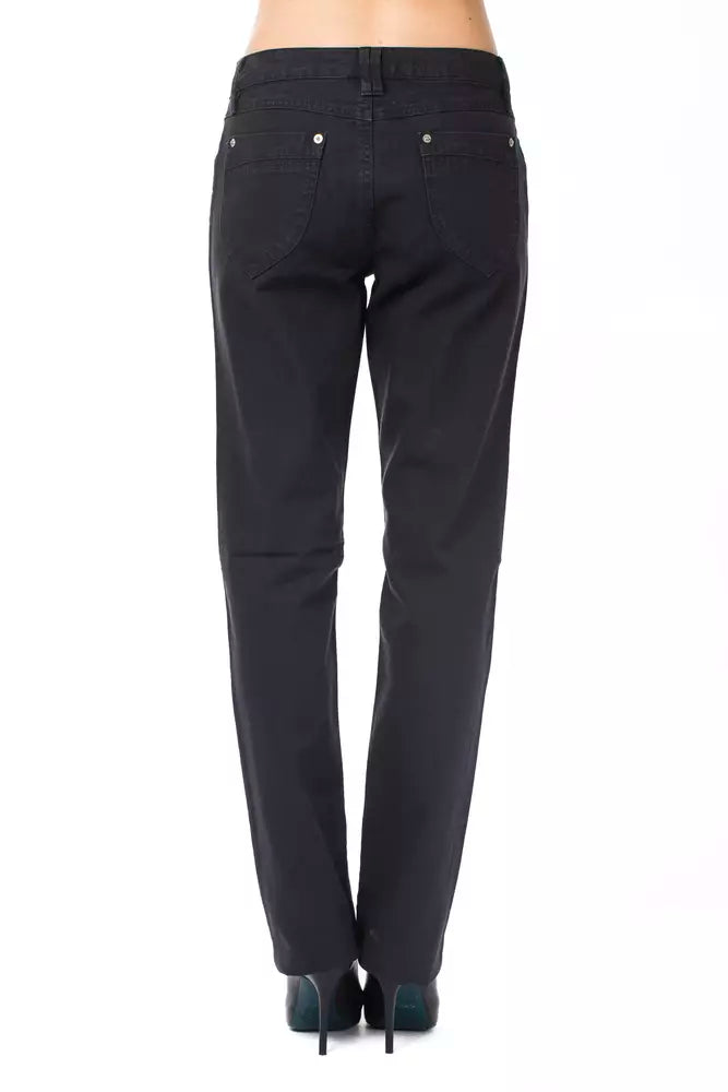 Ungaro Fever Blaue Baumwollhose für Damen