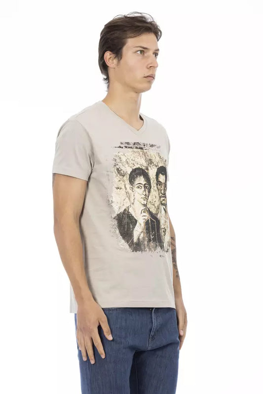 Trussardi Action Beige Baumwolle Herren T-Shirt