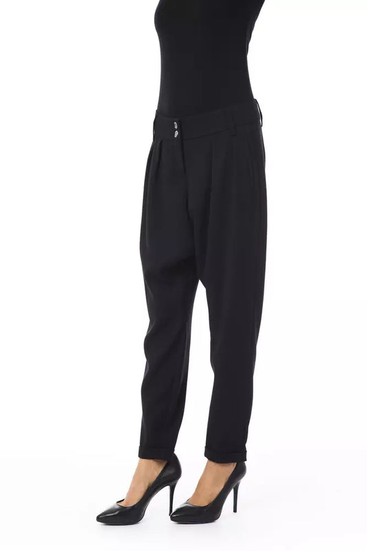 BYBLOS Schwarze Polyester-Damenhose