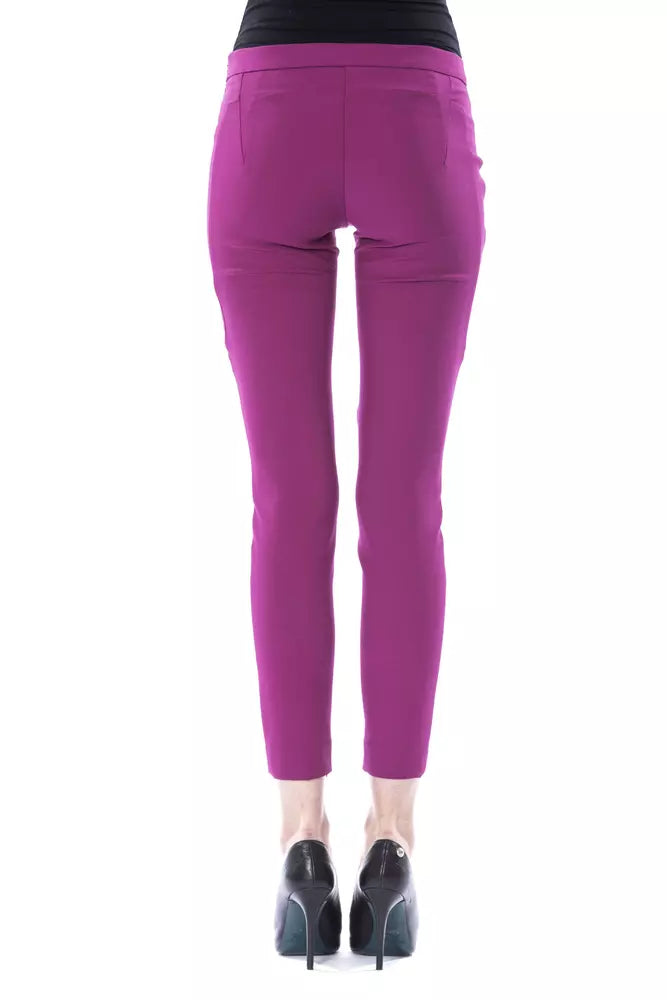 BYBLOS Lila Polyester Damen Hosen