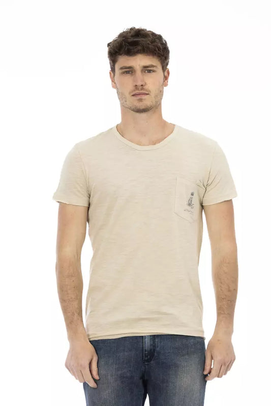 Trussardi Action Beige Baumwolle Herren T-Shirt
