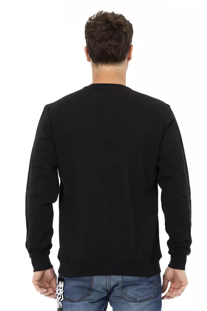 Automobili Lamborghini Herrenpullover aus schwarzer Baumwolle