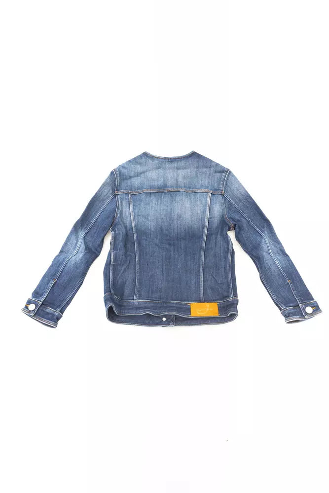 Jacob Cohen Blaue Baumwoll-Damenjacke