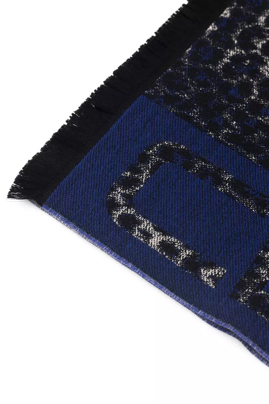 Cavalli Class Blauer Wollschal für Herren
