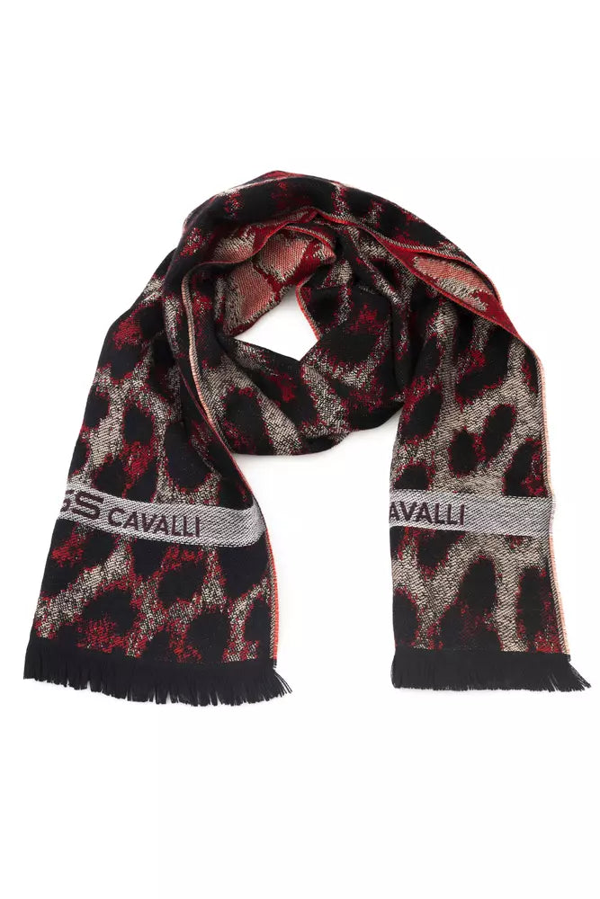 Cavalli Class Burgunder Wollschal für Herren