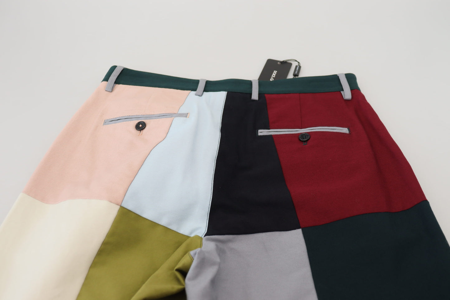 Dolce & Gabbana Mehrfarbige Patchworkhose aus Baumwolle