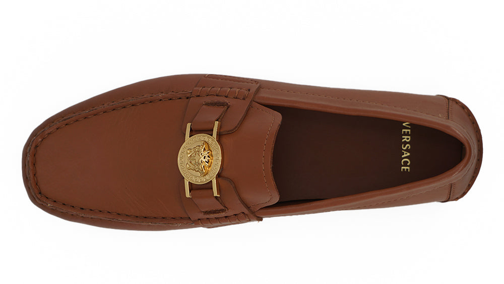 Versace – Elegante Leder-Loafer mit Medusa-Prägung