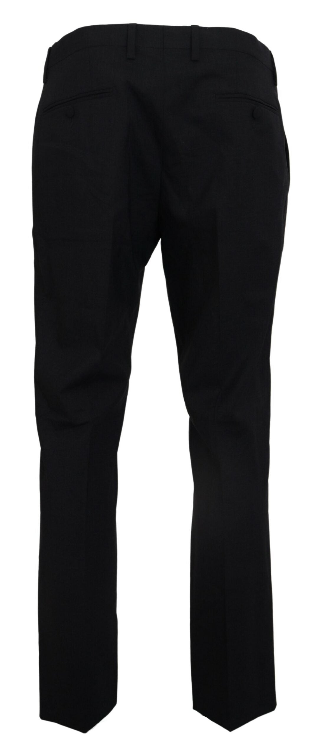 Dolce & Gabbana – Graue, formelle Slim-Fit-Hose aus Stretchwolle