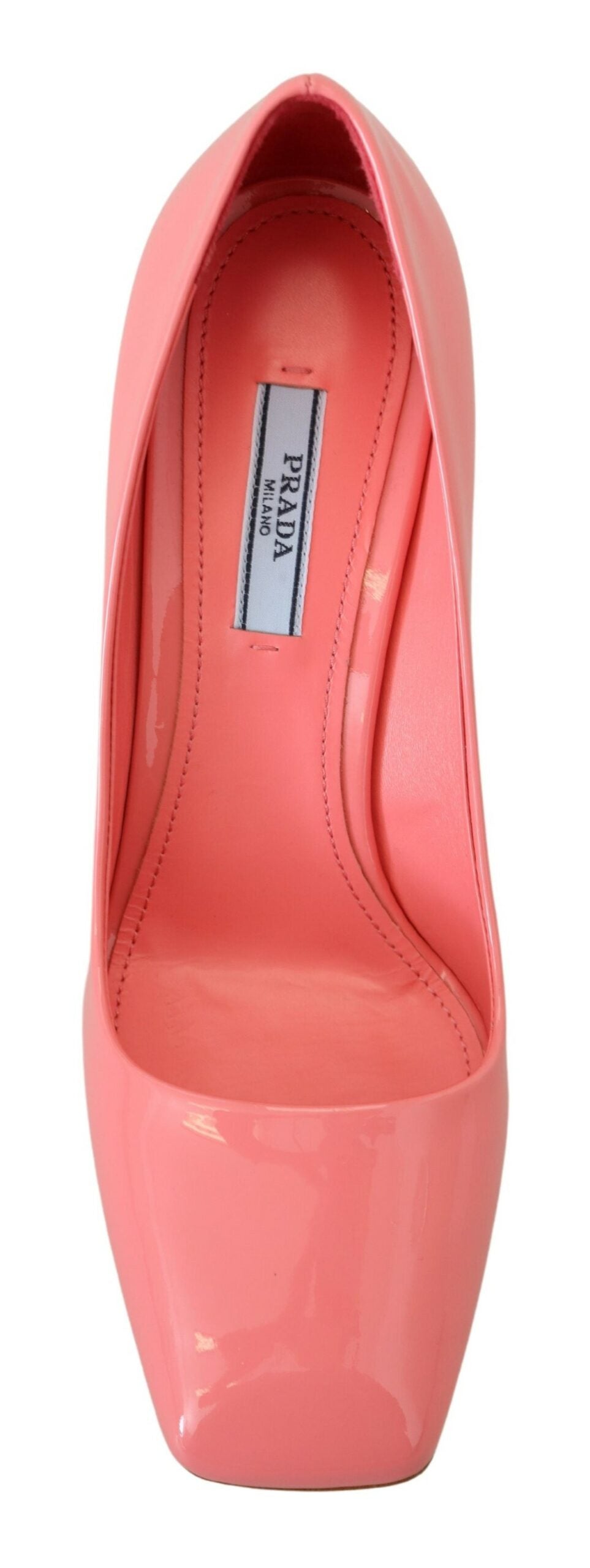 Prada Pink Lackleder Block Heels Pumps Classic