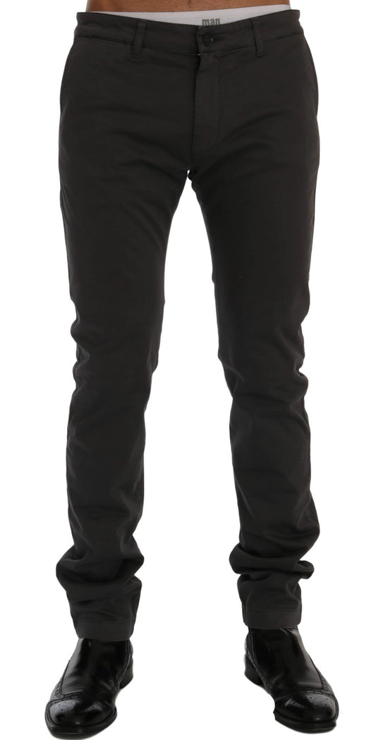 GF Ferre – Graue Chinohose aus Baumwollstretch