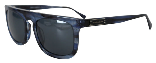 Dolce & Gabbana – DG4288 – Blaue Sonnenbrille mit Vollrand aus Acetat