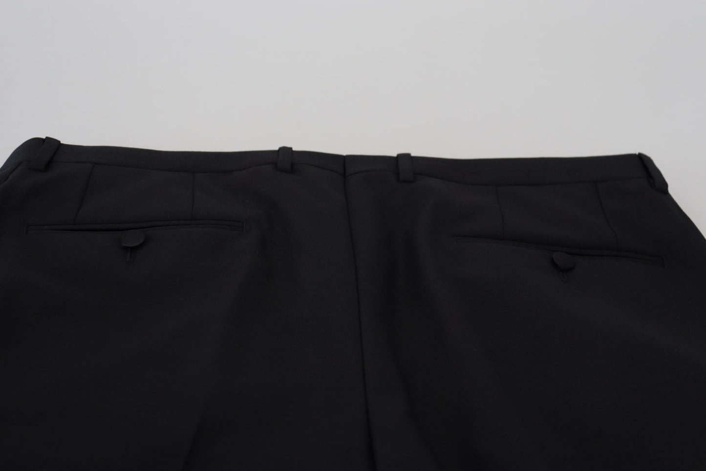 Dolce & Gabbana – Schwarze Chinohose aus Wolle für formelle Anlässe