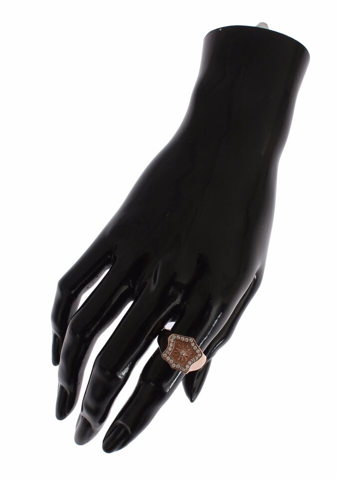 Nialaya Roségold 925 Silber Authentischer klarer Ring
