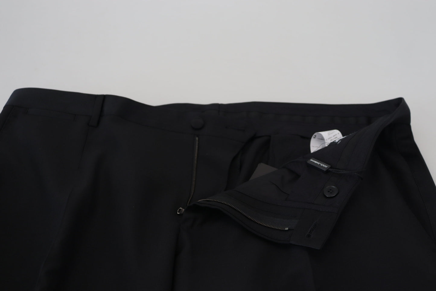 Dolce & Gabbana Schwarze Hose aus Wollseide