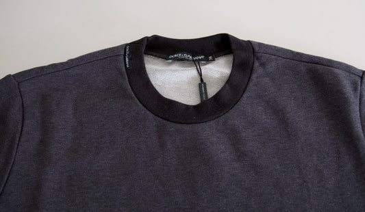 Dolce & Gabbana Pullover mit Rundhalsausschnitt, dunkelgrau