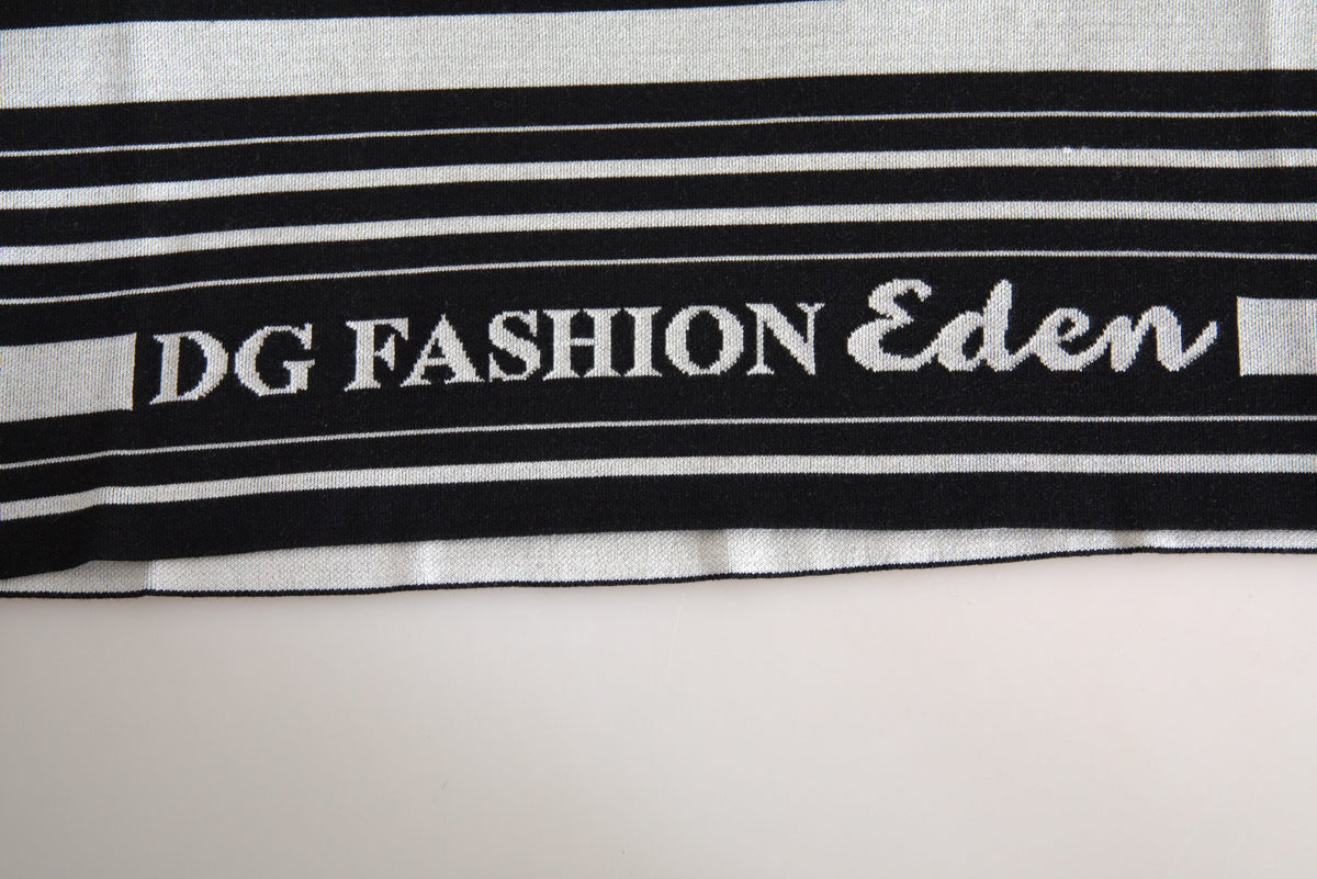 Dolce & Gabbana – Weißes T-Shirt aus Baumwolle „DG Fashion“ mit Rundhalsausschnitt