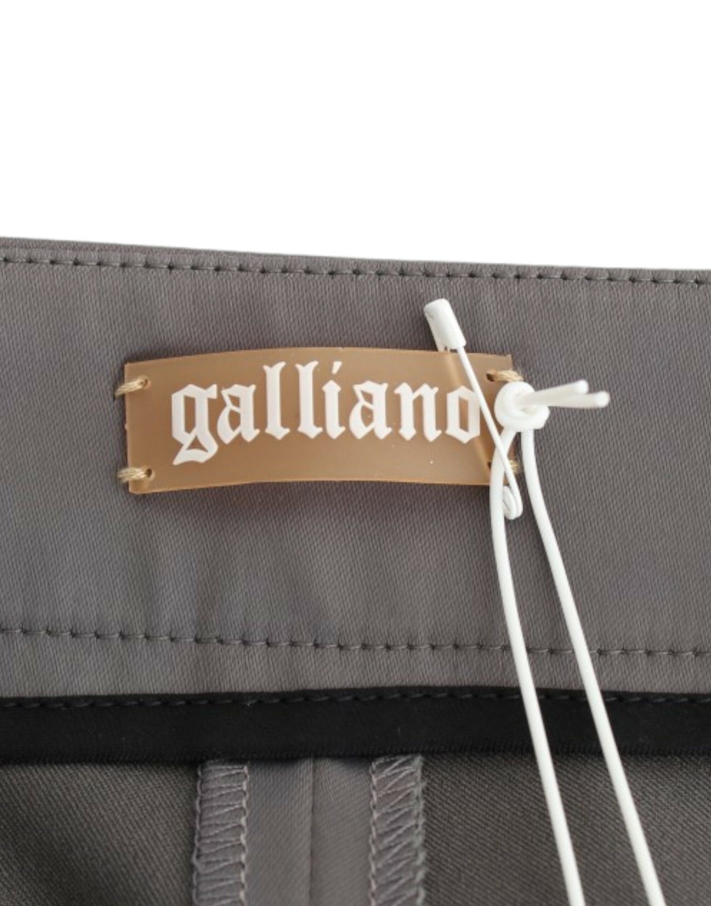John Galliano Graue Slim Fit-Hose