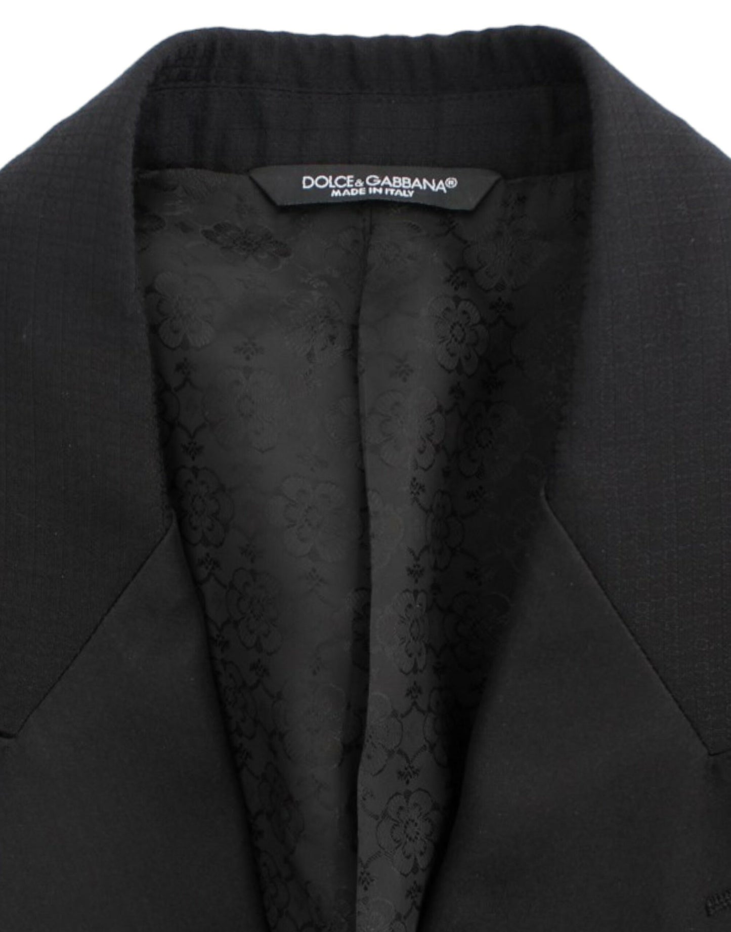 Dolce & Gabbana Schwarzer SICILIA-Blazer aus Wolle und Seide
