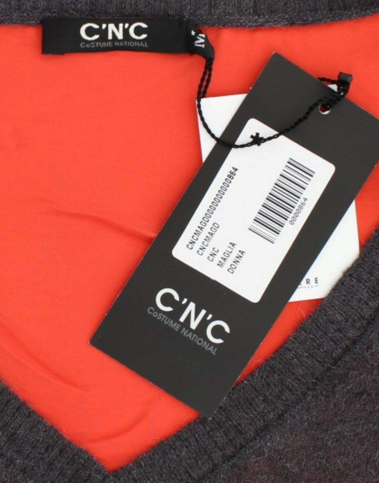 Costume National Grauer Kurzarmpullover