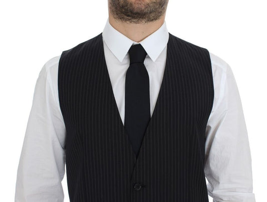Dolce & Gabbana – Graue Stretch-Weste für formelle Anlässe