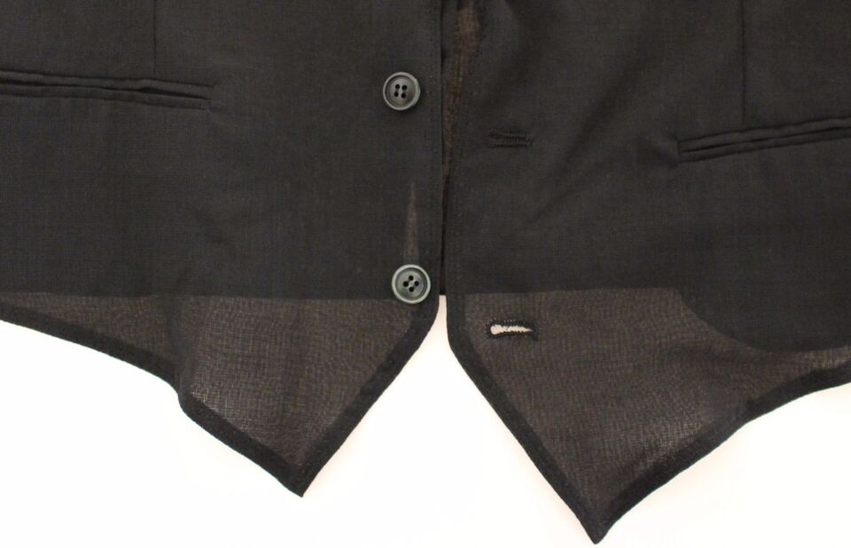 Dolce & Gabbana – Schwarze Weste aus Wolle für formelle Anlässe