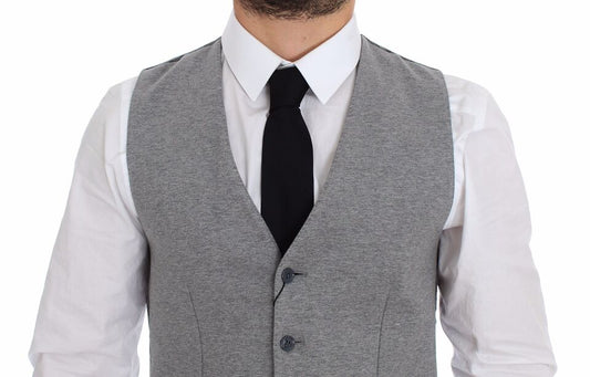 Dolce & Gabbana Grauer Blazer aus Baumwollstretch