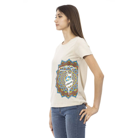 Trussardi Action Beige Baumwolle Damen T-Shirt