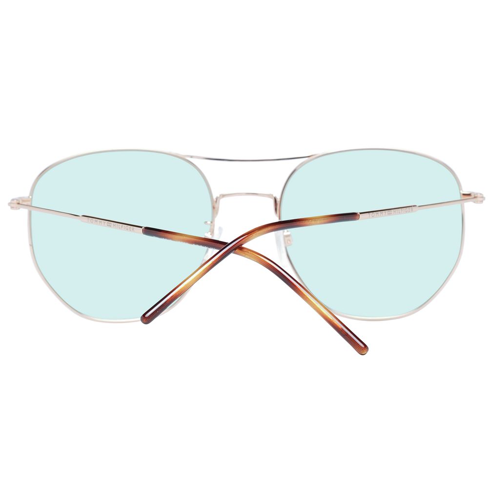 Tommy Hilfiger – Roségoldfarbene Unisex-Sonnenbrille