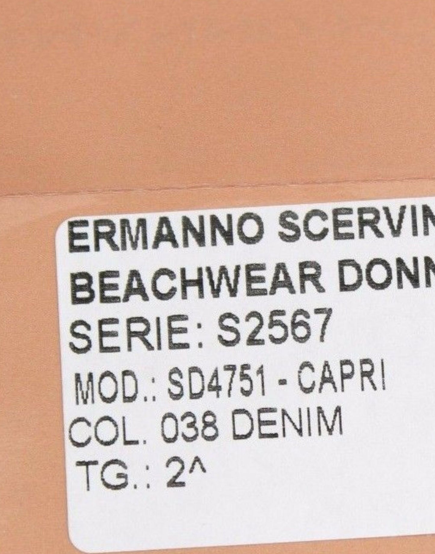 Ermanno Scervino Beachwear Blue Jeans Caprihose verkürzt