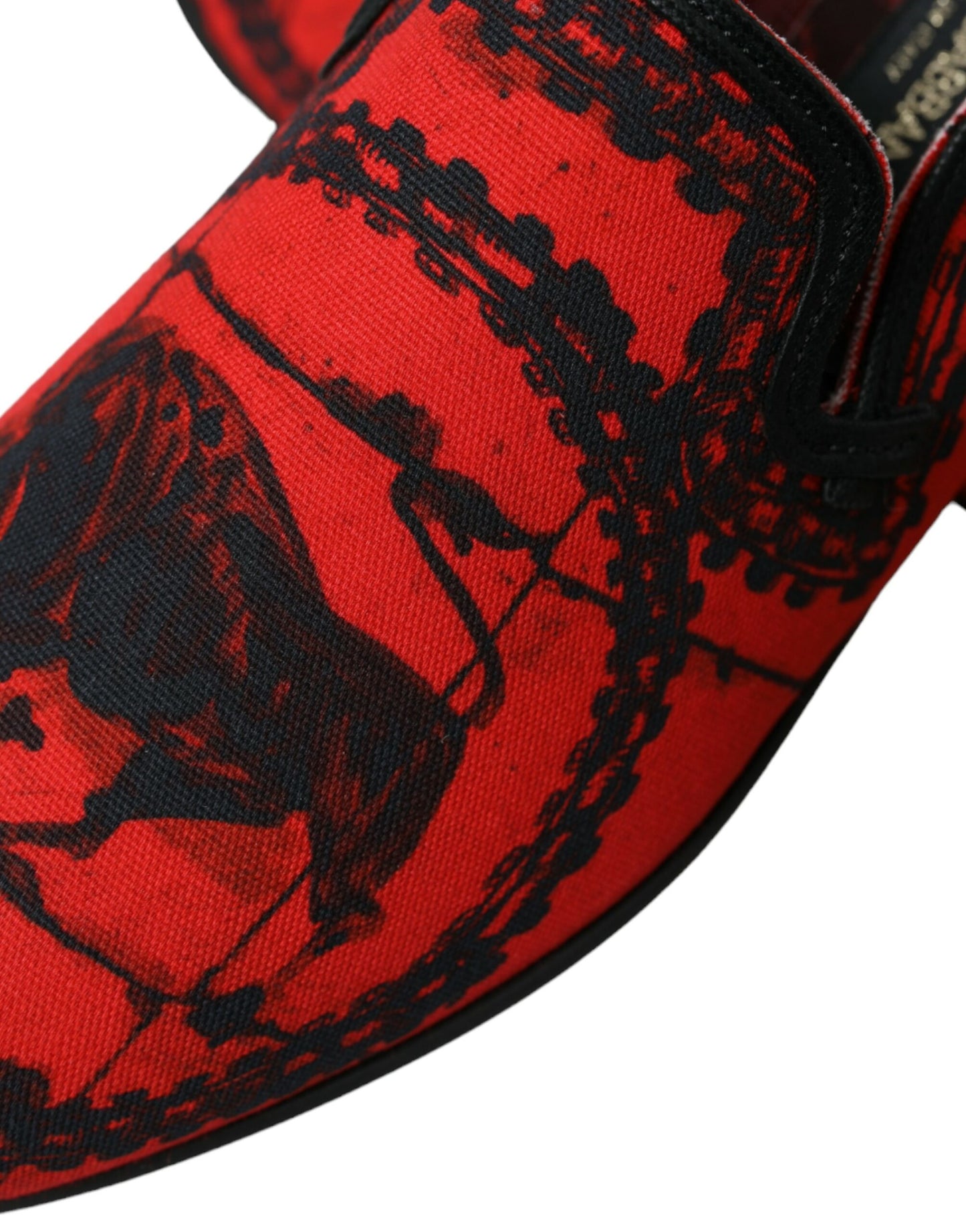 Dolce & Gabbana – Torero – Loafer in Rot und Schwarz Herrenschuhe