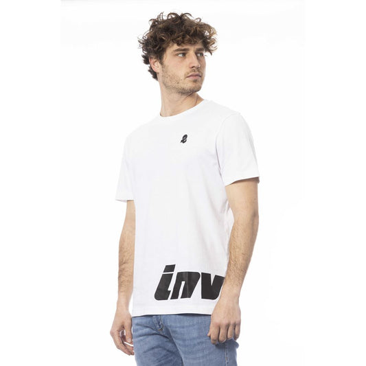 Invicta Weißes Baumwoll-Herren-T-Shirt