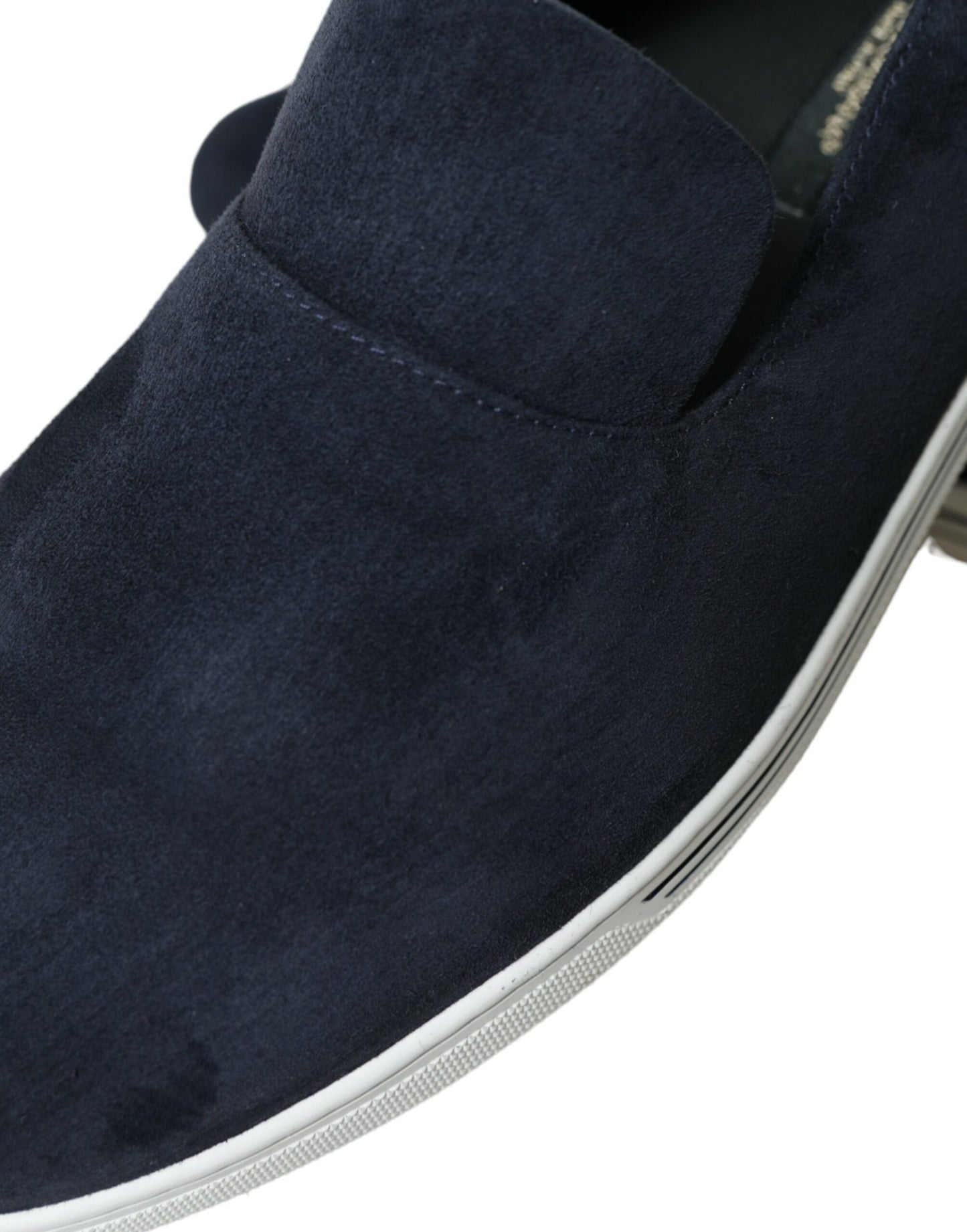 Dolce & Gabbana Blaue Wildleder-Caiman-Loafer Saint Tropez Schuhe