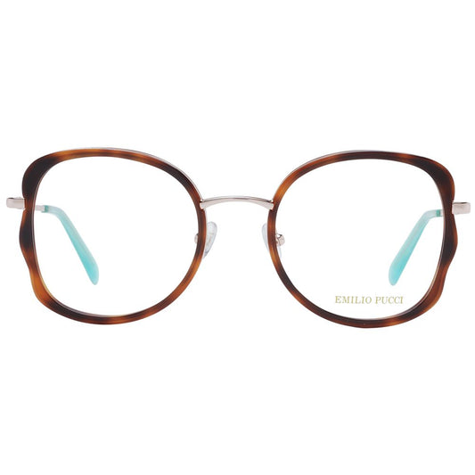 Emilio Pucci Braune Brille (Gestell) aus Metall und Kunststoff