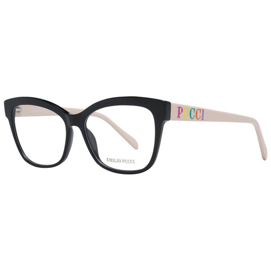 Emilio Pucci Schwarze Kunststoffbrille (Gestell)