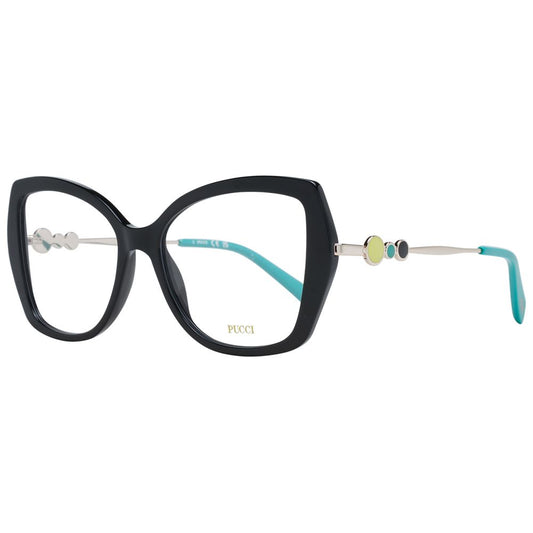 Emilio Pucci Schwarze Kunststoffbrille (Gestell)