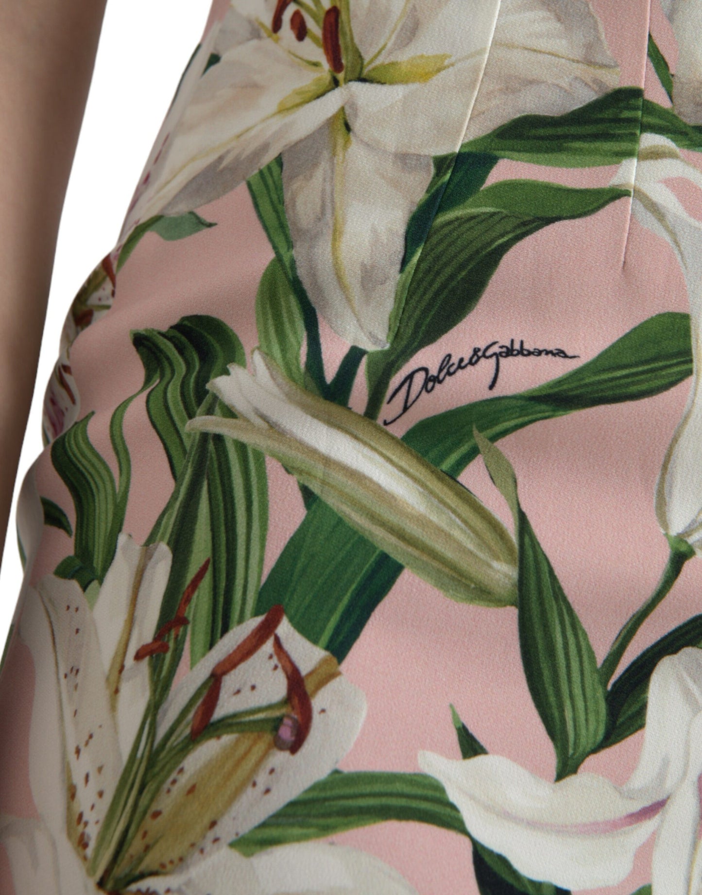 Dolce & Gabbana – Minikleid aus Viskose-Stretch „Lilly“ in Pink