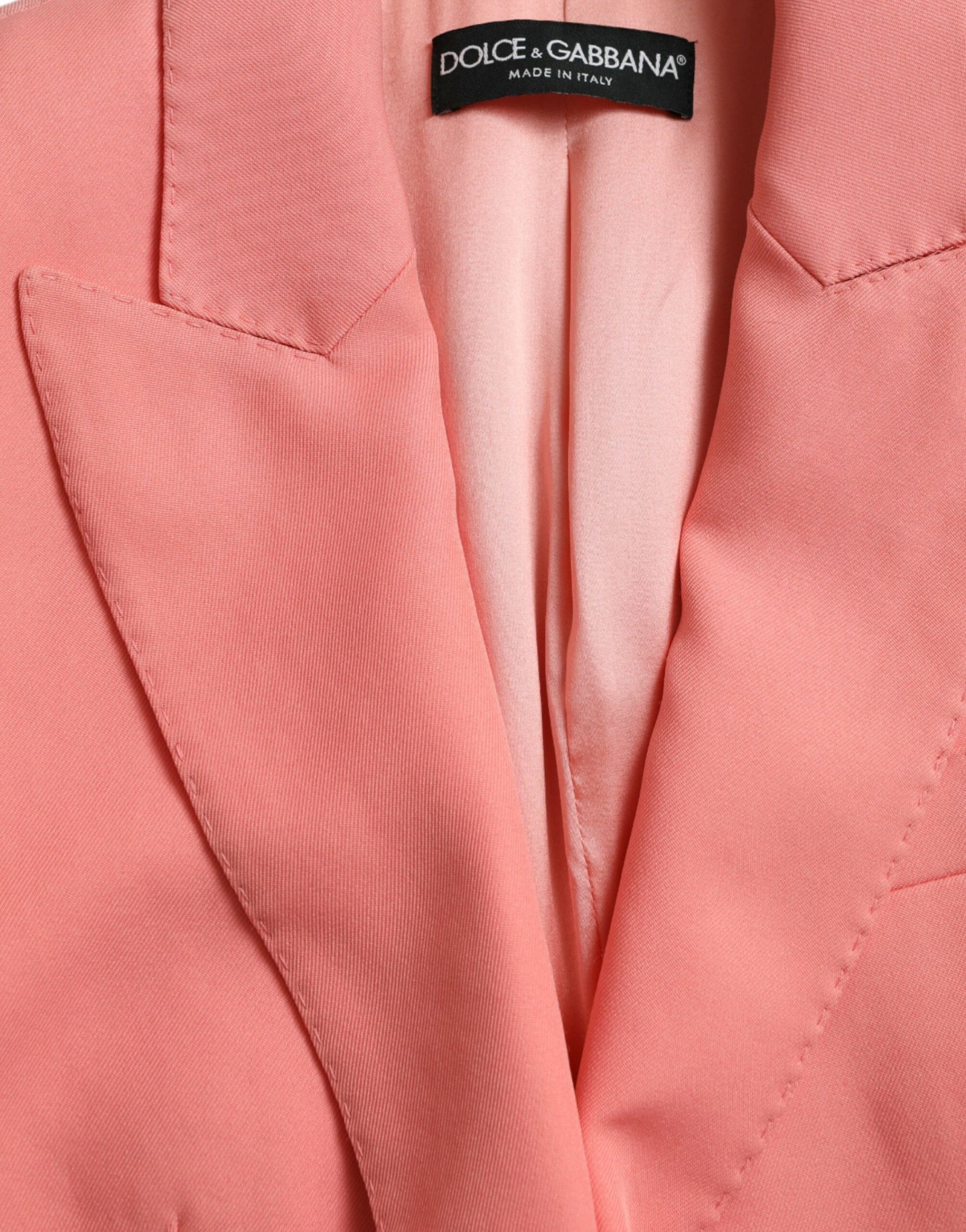 Dolce & Gabbana – Einreihige Blazerjacke aus Polyester in Rosa