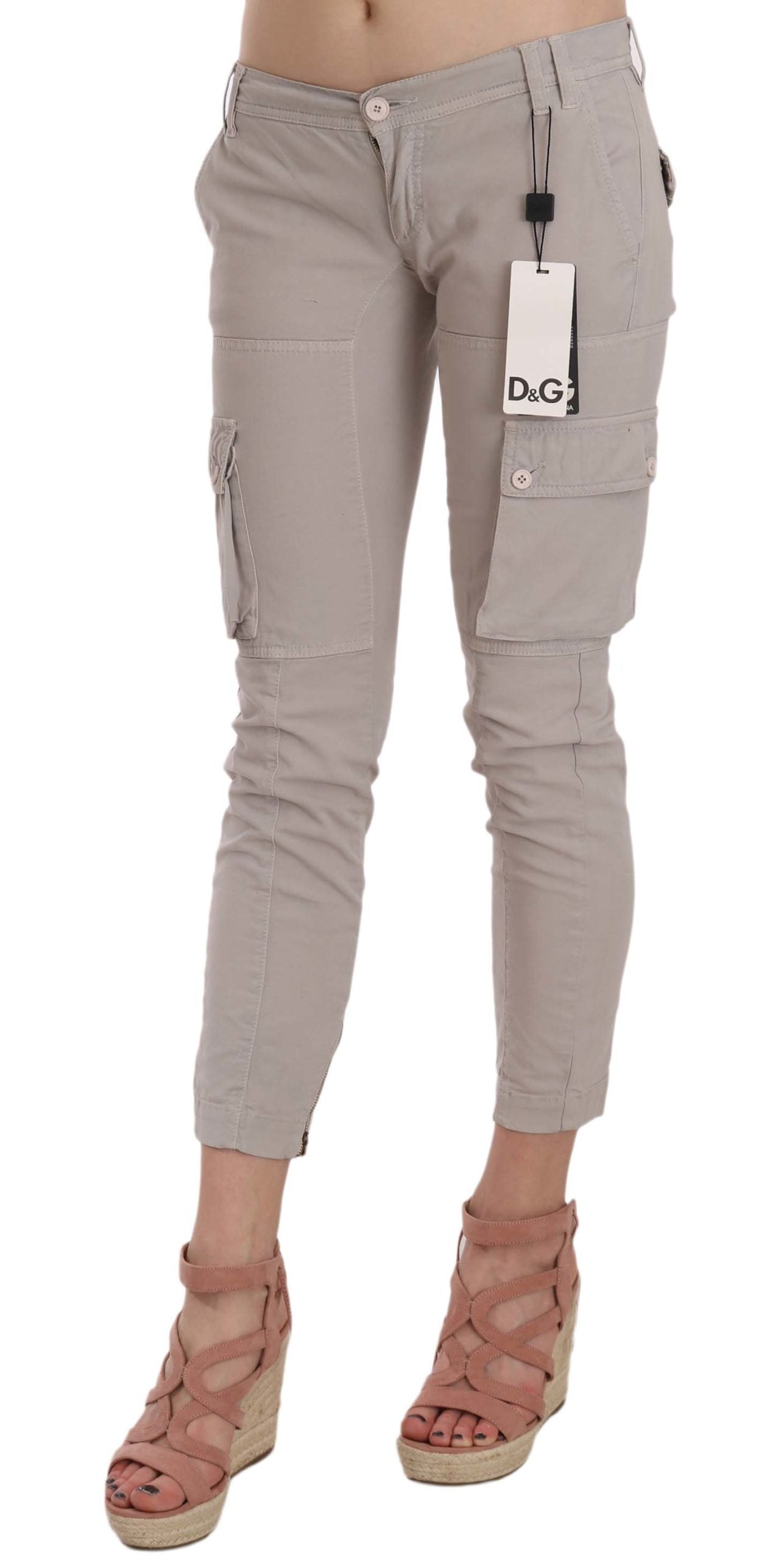 Dolce & Gabbana – Lässige, taillierte Khakihose