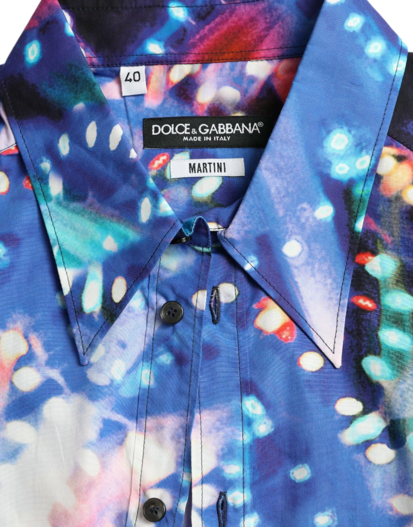 Mehrfarbiges Luminarie Slim MARTINI-Hemd von Dolce & Gabbana