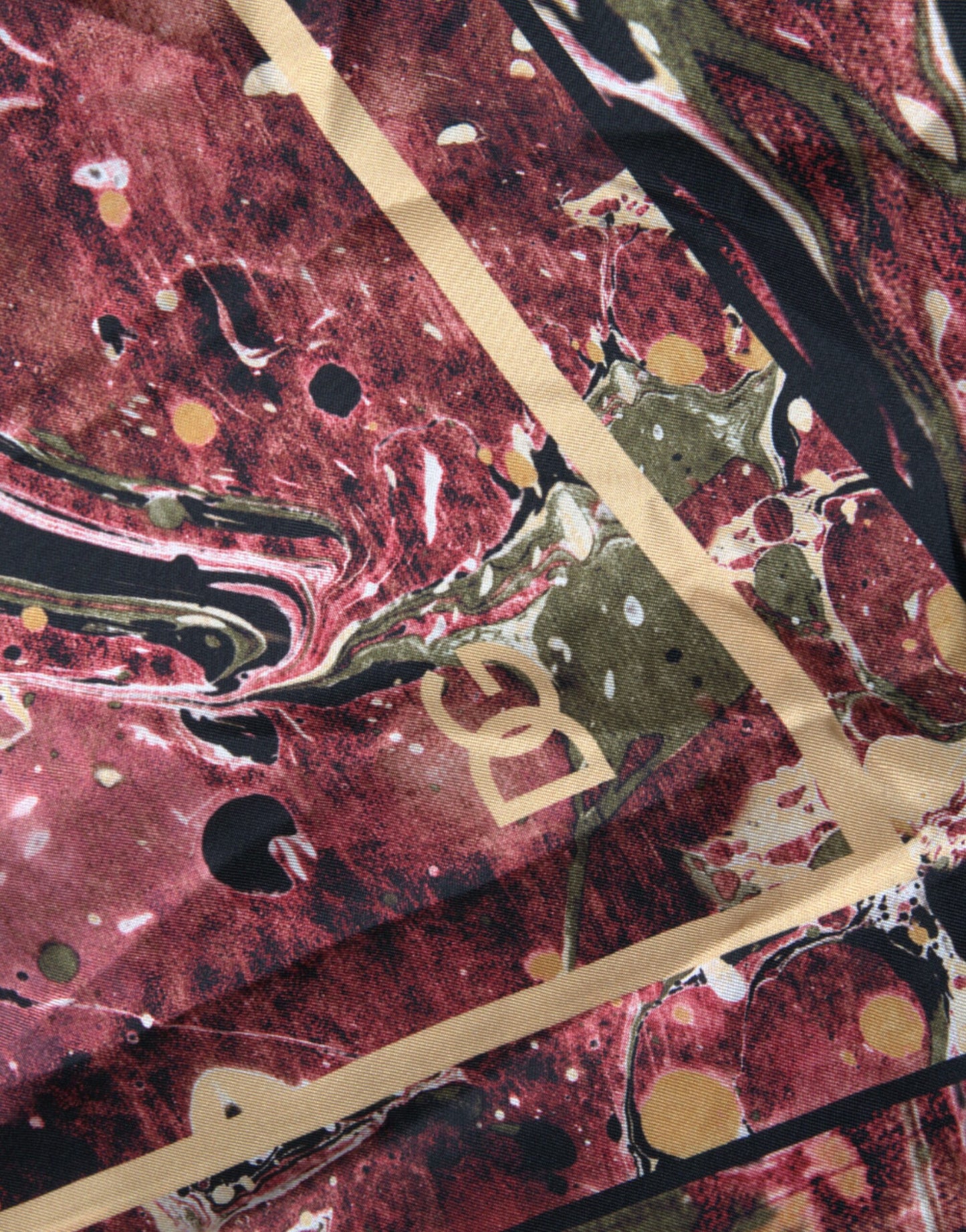 Dolce & Gabbana Mehrfarbiges Button-Down-Seidenhemd