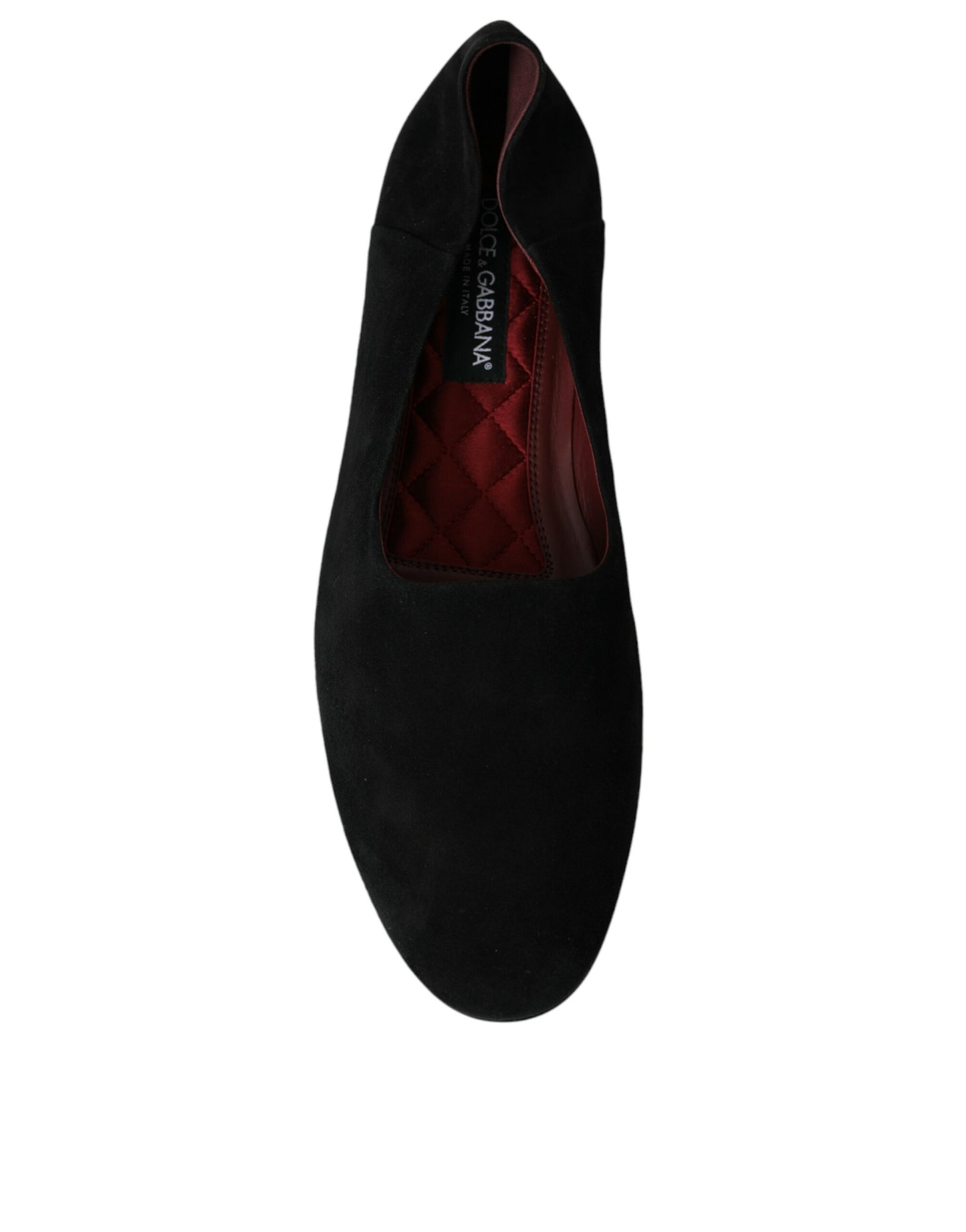 Dolce & Gabbana – Schwarze Wildleder-Loafer, formelle Kleider, Slipper