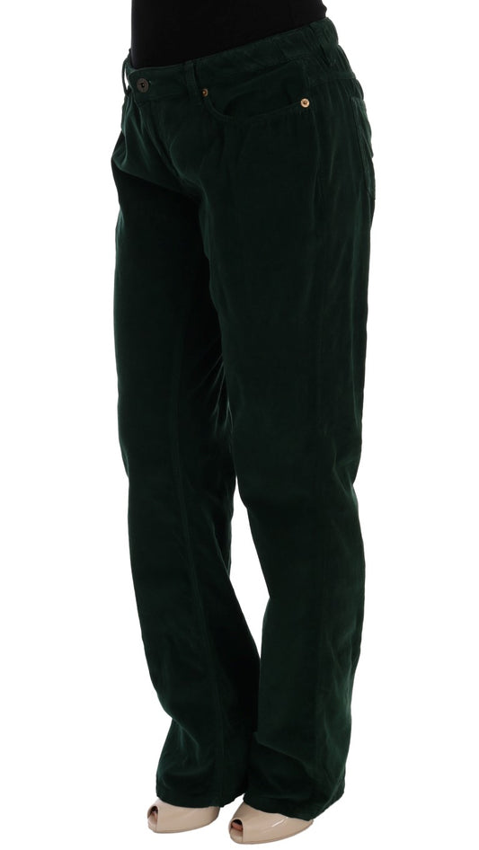 Dolce & Gabbana Grüne Cordjeans aus Baumwolle