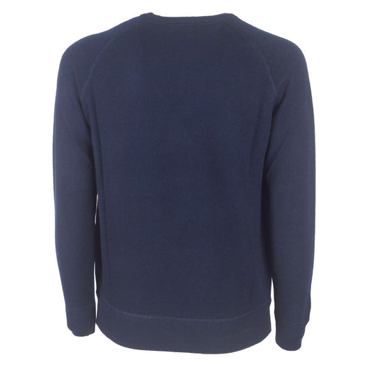 Emilio Romanelli Blauer Kaschmir-Herrenpullover