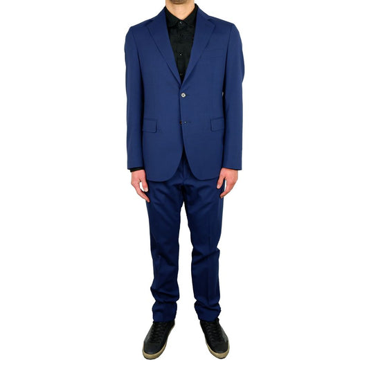 Aquascutum Blauer Wollanzug für Herren