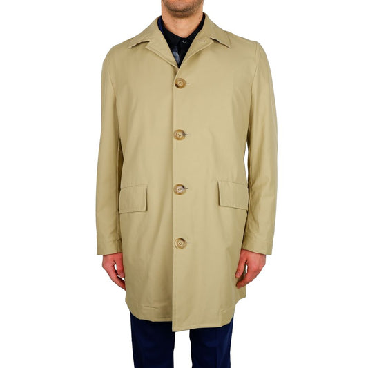 Aquascutum Beige Herren Trenchcoat aus Baumwolle