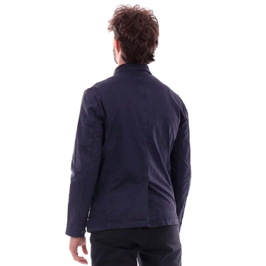 Refrigiwear Blue Cotton Men Jacket