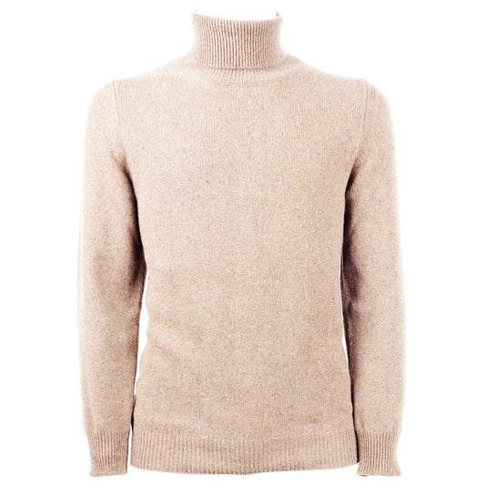 Emilio Romanelli Beige Kaschmir-Herrenpullover