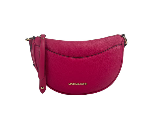 Michael Kors Dover – Kleine Umhängetasche mit Halbmond-Motiv in Rosa