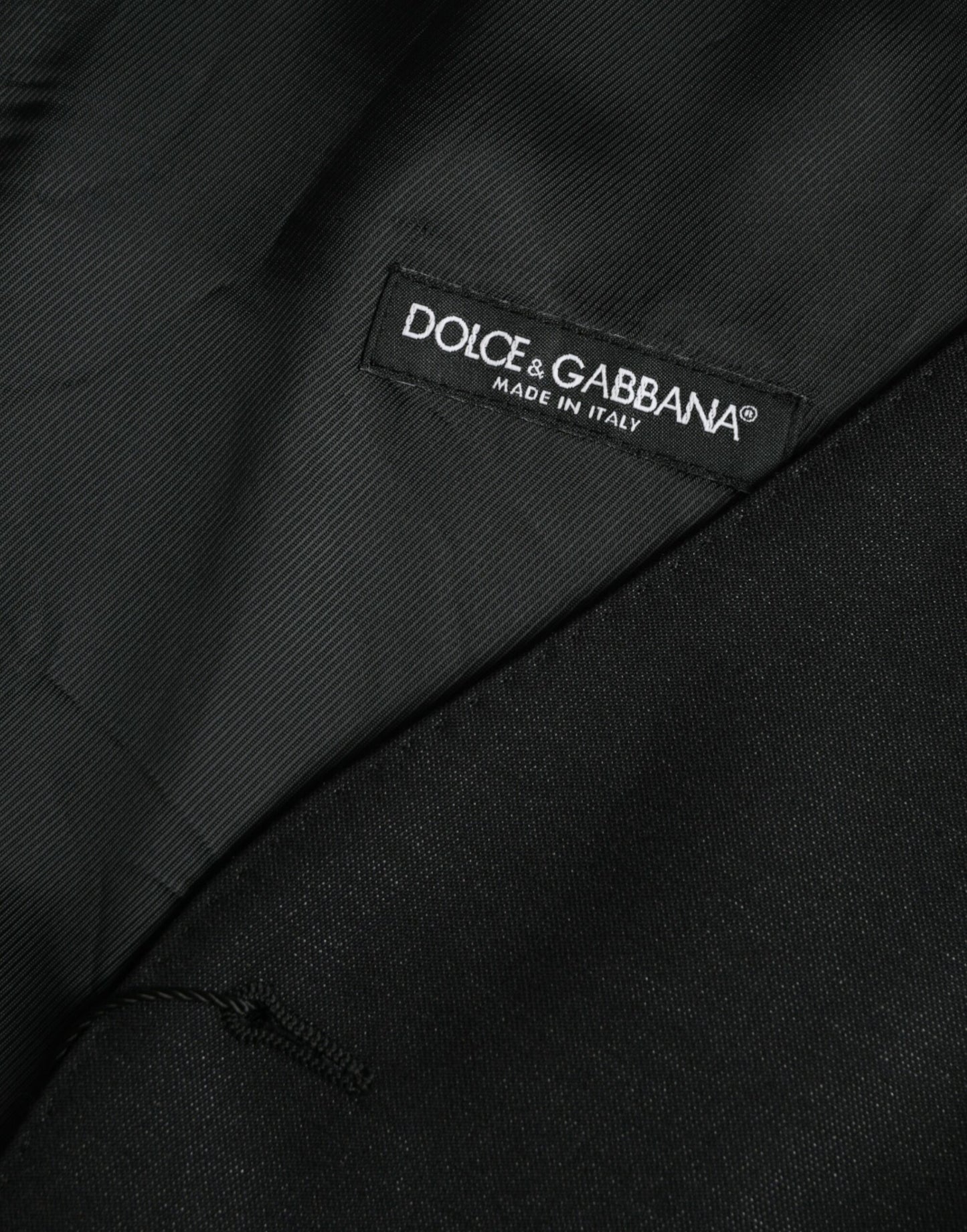 Dolce & Gabbana Schwarze Wollweste, formelle Weste